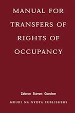 Manual for Transfers of Rights of Occupa