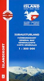 South East Iceland Map 1:300 000