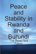 Peace and Stability in Rwanda and Burundi