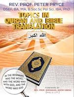 Topics in Qur'an and Bible Translation