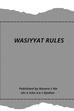 WASIYYAT RULES