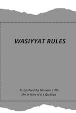 WASIYYAT RULES 