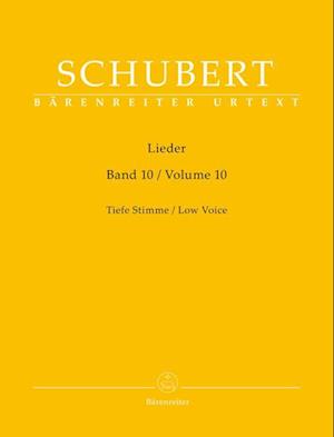 Lieder, Band 10 für tiefe Stimme