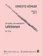 20 leichte und melodische Lektionen op. 93 Heft 2 für Flöte solo