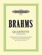 Brahms, J: Quartette für vier Solostimmen und Klavier op. 31