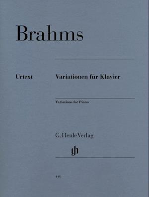 Brahms, Johannes - Variationen für Klavier