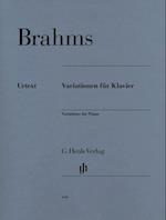 Brahms, Johannes - Variationen für Klavier