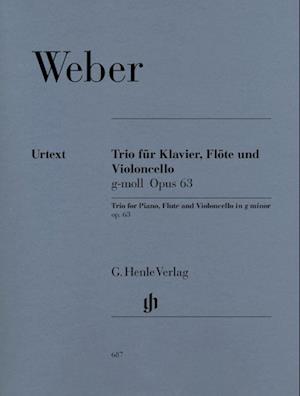 Weber, Carl Maria von - Trio g-moll op. 63 für Klavier, Flöte und Violoncello