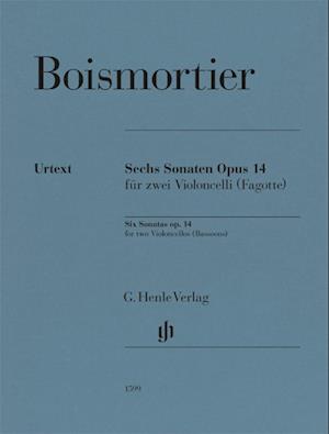 Boismortier, Joseph Bodin de - Sechs Sonaten op. 14 für zwei Violoncelli (Fagotte)