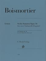 Boismortier, Joseph Bodin de - Sechs Sonaten op. 14 für zwei Violoncelli (Fagotte)