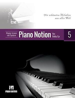 Klavier lernen mit System Piano Notion Buch Fünf