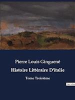 Histoire Littéraire D'italie