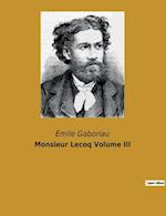 Monsieur Lecoq Volume III