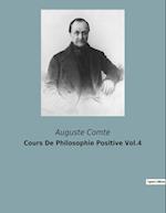 Cours De Philosophie Positive Vol.4