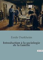 Introduction à la sociologie de la famille