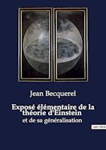 Exposé élémentaire de la théorie d'Einstein