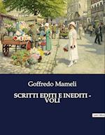 SCRITTI EDITI E INEDITI - VOLI