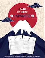 Learn to write japanese