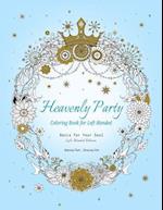 Heavenly Party Coloring Book for Left-Handed