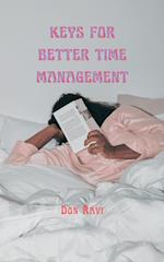 Keys for Better Time Management