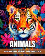 Animals Coloring Book for Adults: Adult Coloring Pages of Animals: Elephants, Lions, Owls, Horses and More 