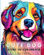 CUTE DOG - Livre de coloriage pour enfants