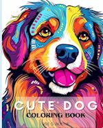 Cute Dogs Coloring Book for Kids: 50 Adorable Cartoon Dogs & Puppies Coloring Book for Kids, Ages 7-12 