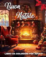 Buon Natale Libro da Colorare per Adulti