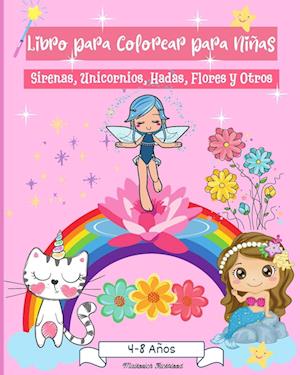 Libro para colorear para niñas de 4 a 8 años