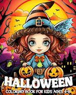 Halloween Coloring Book for Kids Ages 4-8: 70 Cute and Fun Designs with Pumpkins, Cats, Ghosts, Witches and Many More 