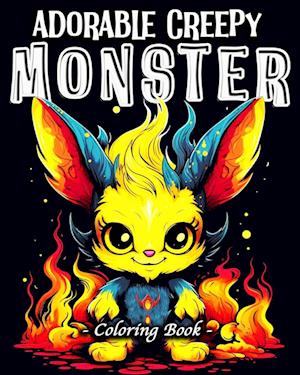 Adorable Creepy Monsters Coloring Book: 60 Unique Cute and Creepy Patterns Monster Coloring Book for Stress Relief