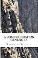 A Firm Foundation: From Genesis Chapters 1-3 