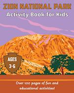 Zion National Park Activity Book for Kids