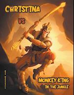 Christina vs Monkey King in the Jungle 