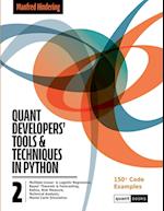 Quant Developers' Tools and Techniques