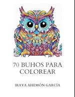 70 buhos para colorear