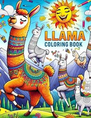 Llama Coloring Book