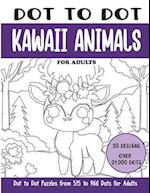 Dot to Dot Kawaii Animals for Adults