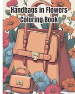 Handbags in Flowers Coloring Book