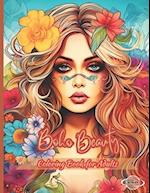 Boho Beauty Coloring Book for Adults