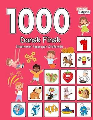 1000 Dansk Finsk Illustreret Tosproget Ordforråd (Sort-Hvid Udgave)