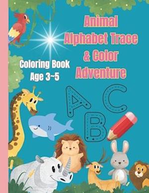 Animal Alphabet Trace & Color Adventure