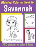 ABC Coloring Book for Savannah