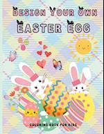 Design your own Easter Egg Coloring book for kids 2 - 5 year old