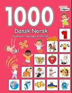 1000 Dansk Norsk Illustreret Tosproget Ordforråd (Sort-Hvid Udgave)