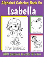 ABC Coloring Book for Isabella