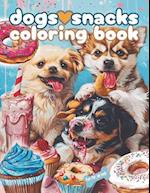 Dogs Love Snacks Coloring Book