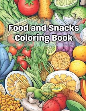 Food and Snacks Coloring Book