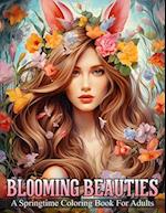 Blooming Beauties - A Springtime Coloring Book For Adults