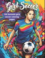 Girls' Soccer Coloring Book